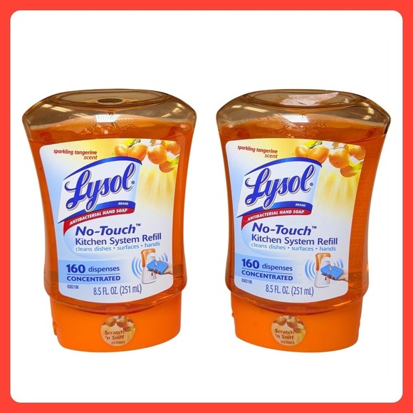 Lysol Other - Lysol No Touch Kitchen System Refill Tangerine 8.5 oz Discontinued - 2 Pack